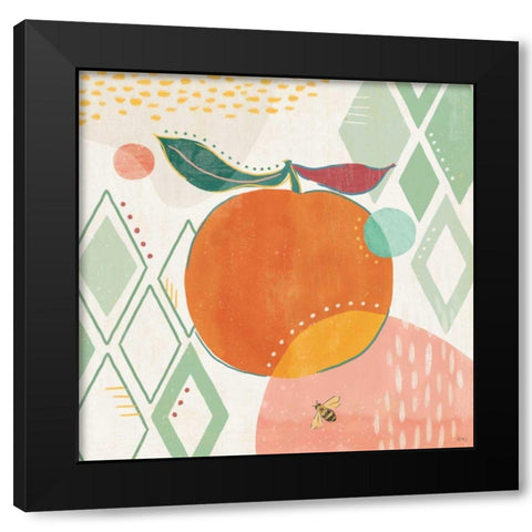 Fruit Frenzy VII Black Modern Wood Framed Art Print with Double Matting by Charron, Veronique