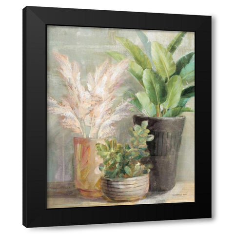 Indoor Garden III Black Modern Wood Framed Art Print by Nai, Danhui