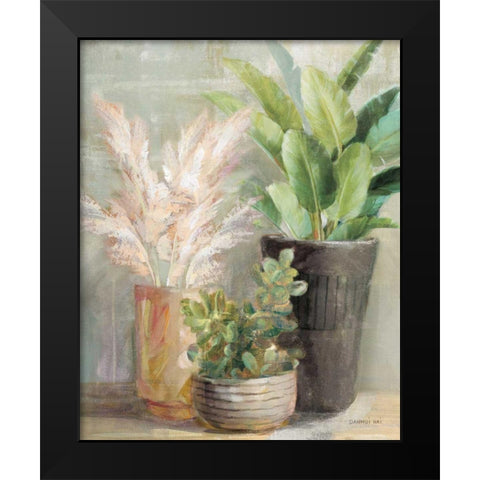 Indoor Garden III Black Modern Wood Framed Art Print by Nai, Danhui