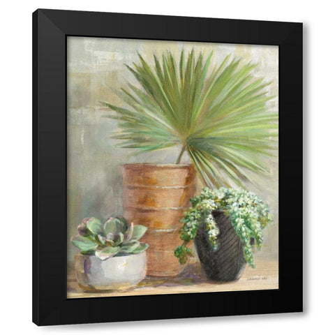 Indoor Garden II Black Modern Wood Framed Art Print by Nai, Danhui