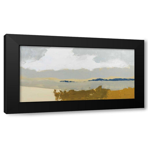 Gold Sands Black Modern Wood Framed Art Print by Munger, Pamela