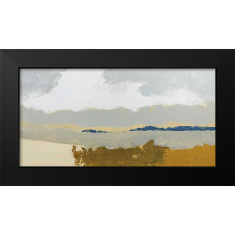 Gold Sands Black Modern Wood Framed Art Print by Munger, Pamela