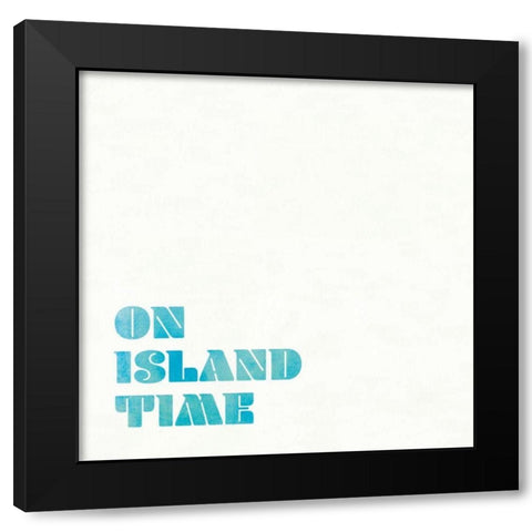 Beach Sayings III Black Modern Wood Framed Art Print by Wild Apple Portfolio