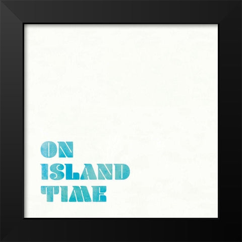 Beach Sayings III Black Modern Wood Framed Art Print by Wild Apple Portfolio