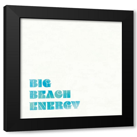 Beach Sayings IV Black Modern Wood Framed Art Print by Wild Apple Portfolio