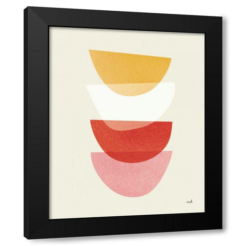 Balance III Oasis Black Modern Wood Framed Art Print by Hershey, Moira