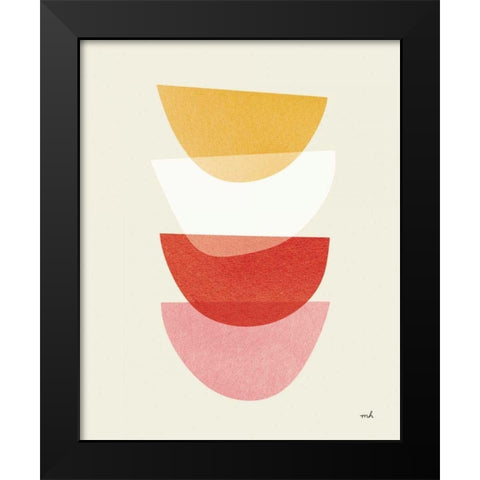 Balance III Oasis Black Modern Wood Framed Art Print by Hershey, Moira