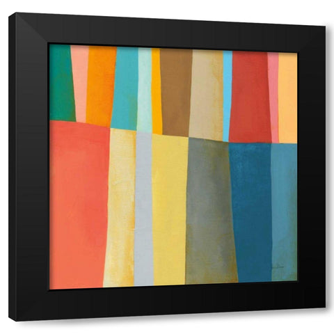 Stitched Together IV Oasis Black Modern Wood Framed Art Print with Double Matting by Davies, Jane