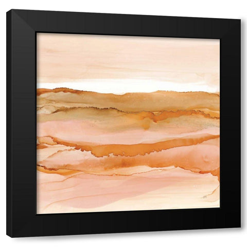 Desertscape I Oasis Black Modern Wood Framed Art Print with Double Matting by Paschke, Chris