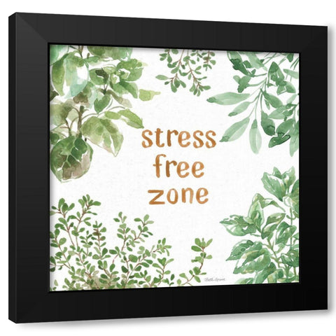 Herb Garden VII Stree Free Black Modern Wood Framed Art Print by Grove, Beth