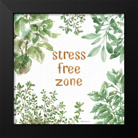 Herb Garden VII Stree Free Black Modern Wood Framed Art Print by Grove, Beth