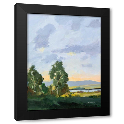Evening Skies II Black Modern Wood Framed Art Print with Double Matting by Munger, Pamela