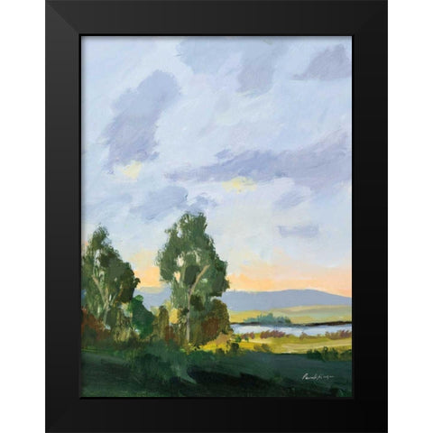 Evening Skies II Black Modern Wood Framed Art Print by Munger, Pamela