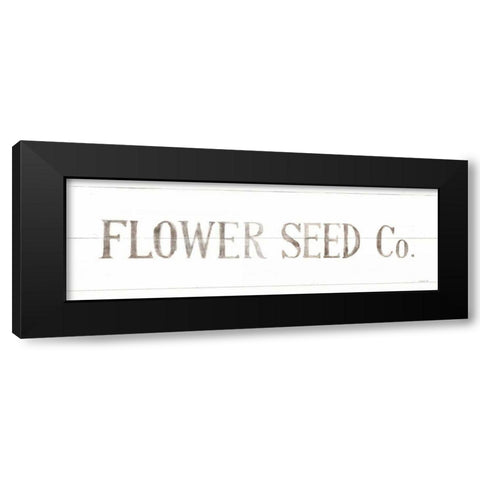 Homegrown Summer Sign III v2 Black Modern Wood Framed Art Print with Double Matting by Nai, Danhui