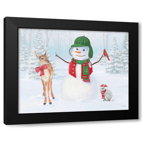 Dressed for Christmas I Black Modern Wood Framed Art Print with Double Matting by Wiens, James