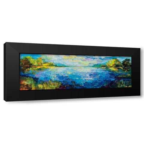 Panoramic Bliss Black Modern Wood Framed Art Print with Double Matting by Vertentes, Jeanette