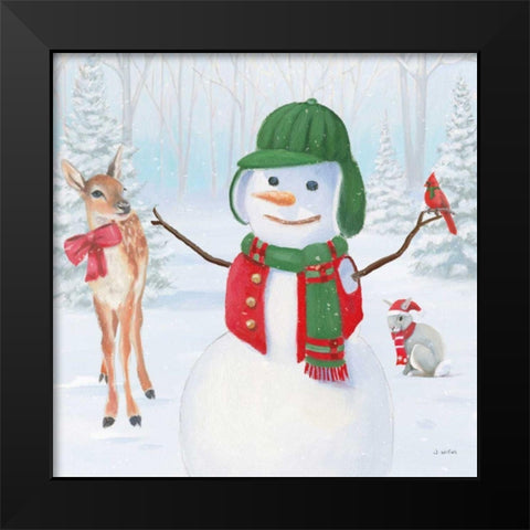 Dressed for Christmas I Crop Black Modern Wood Framed Art Print by Wiens, James