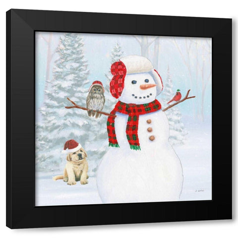 Dressed for Christmas II Crop Black Modern Wood Framed Art Print with Double Matting by Wiens, James