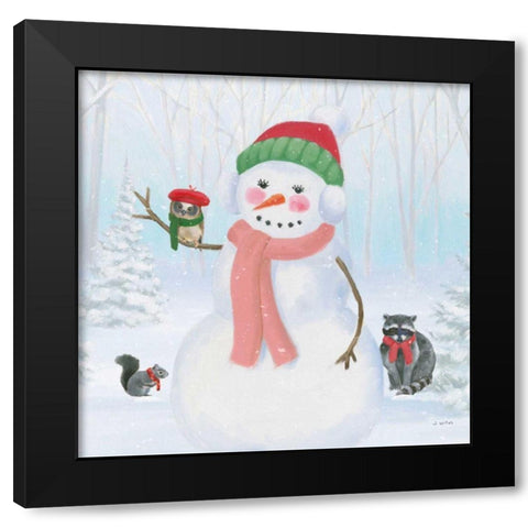Dressed for Christmas IV Crop Black Modern Wood Framed Art Print with Double Matting by Wiens, James