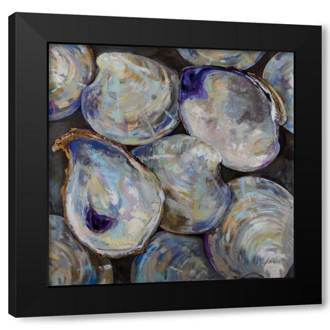 Lost Oyster Black Modern Wood Framed Art Print by Vertentes, Jeanette