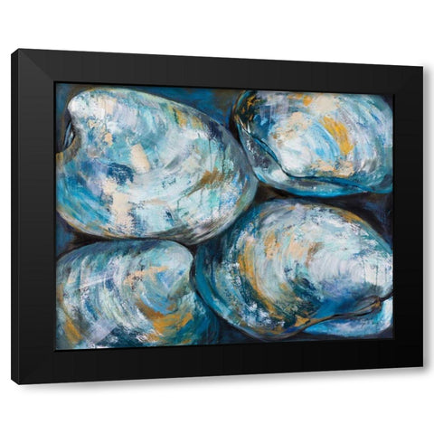 Stick Together Black Modern Wood Framed Art Print with Double Matting by Vertentes, Jeanette