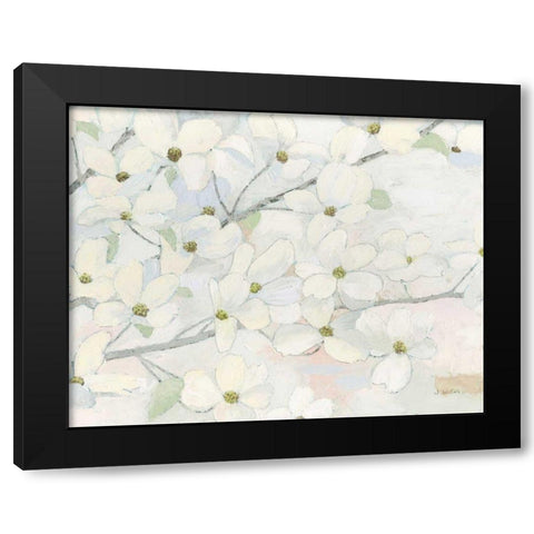 Dogwood Hues Black Modern Wood Framed Art Print with Double Matting by Wiens, James