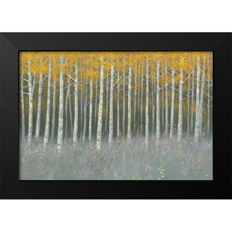 Forest Dusk Black Modern Wood Framed Art Print by Wiens, James