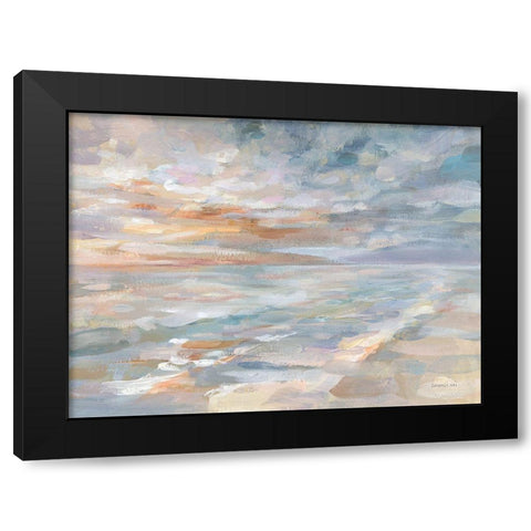 Morning Dream Black Modern Wood Framed Art Print by Nai, Danhui