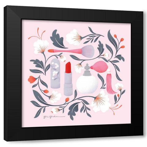 Glam Squad II Black Modern Wood Framed Art Print with Double Matting by Graham, Gia