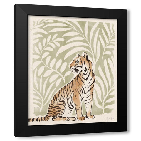 Jungle Cats II Black Modern Wood Framed Art Print with Double Matting by Penner, Janelle