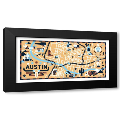 Western I Black Modern Wood Framed Art Print by Paterson, Robert John