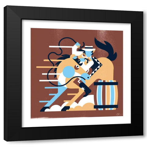 Western II Black Modern Wood Framed Art Print by Paterson, Robert John