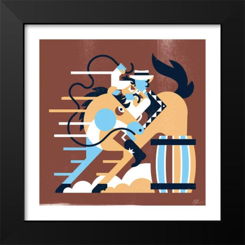 Western II Black Modern Wood Framed Art Print by Paterson, Robert John