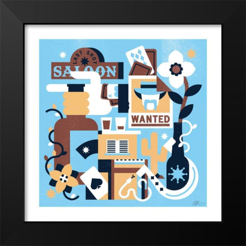 Western IV Black Modern Wood Framed Art Print by Paterson, Robert John