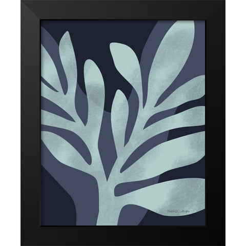 Dreamy Leaves Black Modern Wood Framed Art Print by Gallagher, Megan