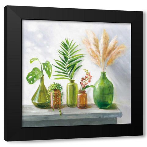 Natural Riches I Black Modern Wood Framed Art Print with Double Matting by Nai, Danhui