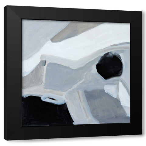 Graze Black Modern Wood Framed Art Print by Munger, Pamela