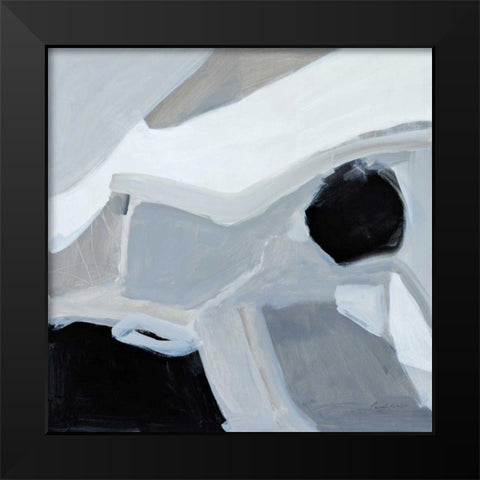 Graze Black Modern Wood Framed Art Print by Munger, Pamela