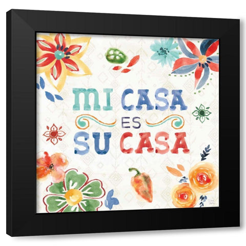 Sweet and Spicy XVIII Black Modern Wood Framed Art Print by June, Dina