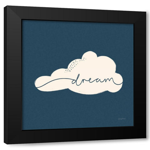 Peaceful V Crop Black Modern Wood Framed Art Print by Thorns, Becky