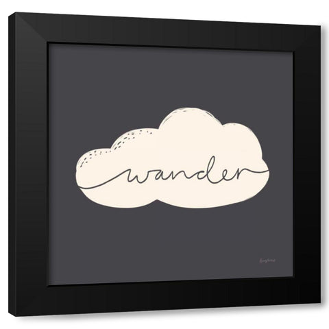 Peaceful VI Crop Black Modern Wood Framed Art Print with Double Matting by Thorns, Becky