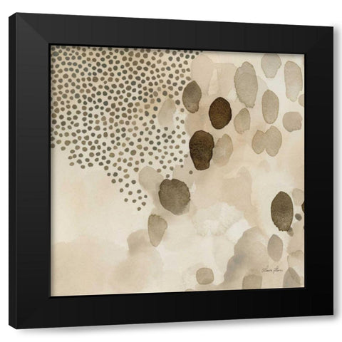 Natural Abstract II Crop I Black Modern Wood Framed Art Print by Horn, Laura