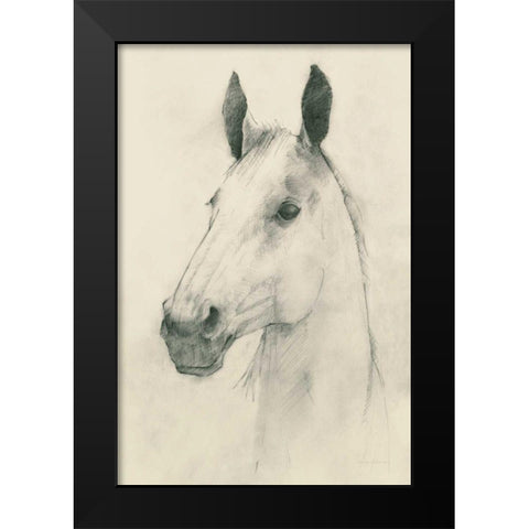 Caesar on Cream Black Modern Wood Framed Art Print by Tillmon, Avery