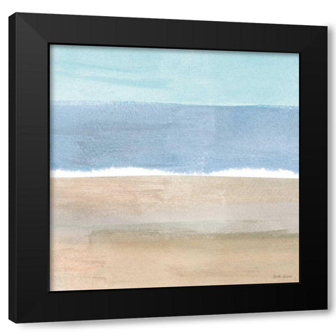 Soft Shores X Black Modern Wood Framed Art Print with Double Matting by Grove, Beth