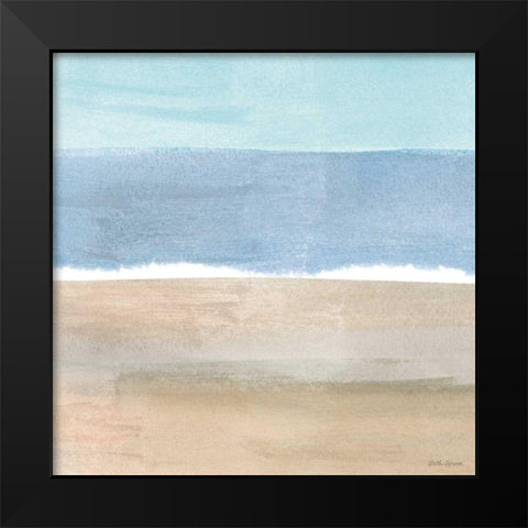 Soft Shores X Black Modern Wood Framed Art Print by Grove, Beth
