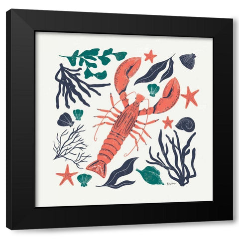 Coastal Reef III Black Modern Wood Framed Art Print by Thorns, Becky