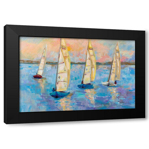 Watch Hill 15s Black Modern Wood Framed Art Print with Double Matting by Vertentes, Jeanette