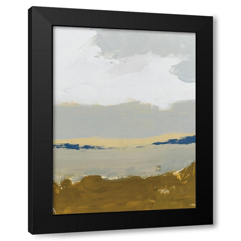 Gold Sands III Black Modern Wood Framed Art Print with Double Matting by Munger, Pamela