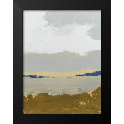 Gold Sands III Black Modern Wood Framed Art Print by Munger, Pamela