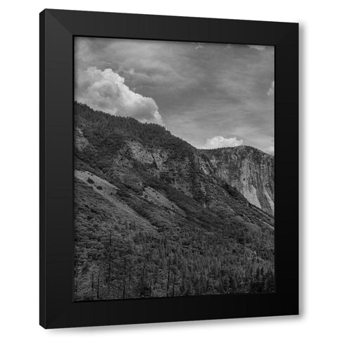 Scenic Landscape III BW Crop I Black Modern Wood Framed Art Print with Double Matting by Eichman, Andre